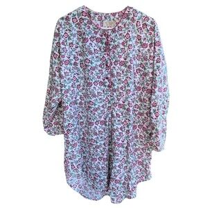 VTG Victoria’s Secret Gold Label Sleep Shirt Medium Large Pink Floral Hong Kong